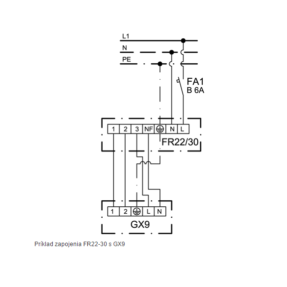 Xpelair FR 22/30 regulátor - schéma zapojení