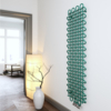 TERMA PLC V designový radiátor 1800x463 barva Soft Green Apple detail