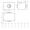 Systemair KVK DUO 315 L kruhový ventilátor - rozměry