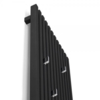 TERMA Triga designový radiátor na výšku - barva Metallic Black - háčky Zip