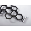 TERMA Hex designový radiátor 502x1126 detail - profily