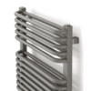 TERMA Tytus koupelnový radiátor 1020x540 barva Silver Matt detail žebra