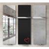 TERMA Case Slim designový vertikální radiátor - Zrcadlo/Potisk/Beton