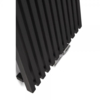 TERMA Triga designový radiátor na výšku barva Metallic Black detail