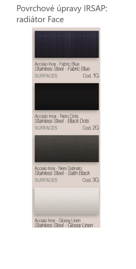 Barvy Irsap - Povrchové úpravy - Face