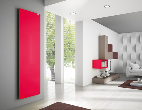 IRSAP Relax Power designový radiátor 1963x653 barva Rosso Fragola