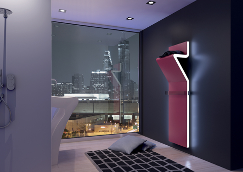 IRSAP Tratto designový radiátor 1600x450 barva Flame Red