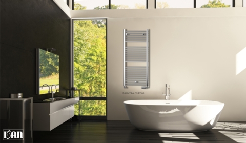 ISAN Palmyra Chrom koupelnový radiátor