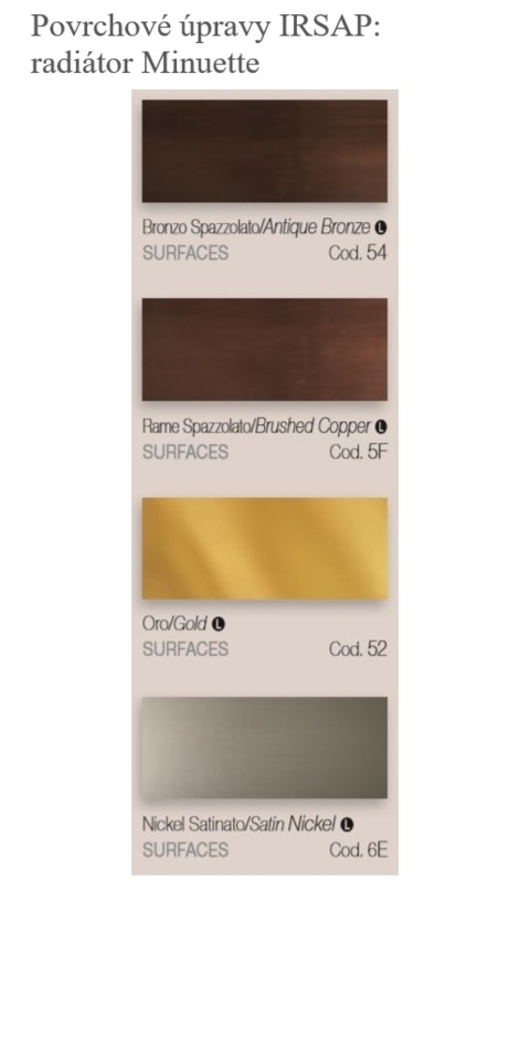 Barvy Irsap - Povrchové úpravy - Minuette