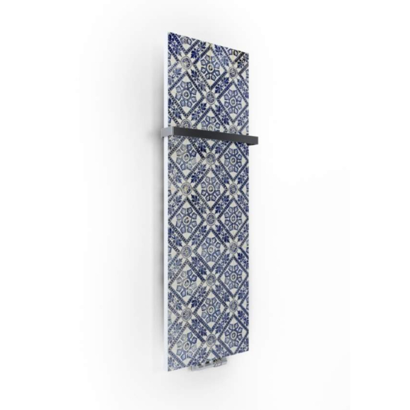 TERMA Case Slim designový radiátor s potiskem - vzor 3 z boku