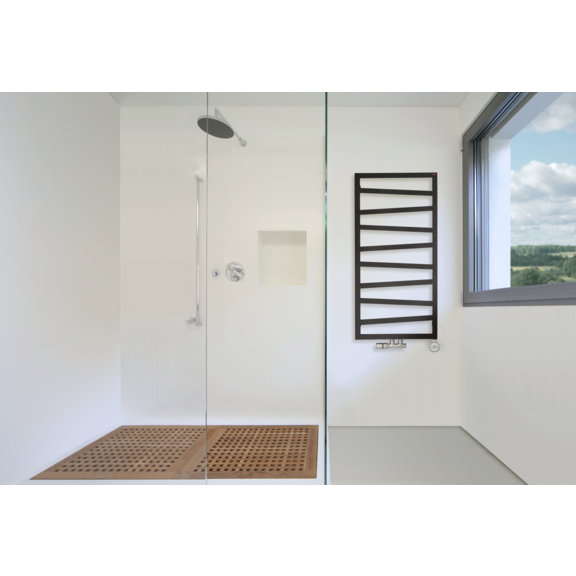 TERMA Zigzag koupelnový radiátor 1540x500 barva Metallic Stone interiér