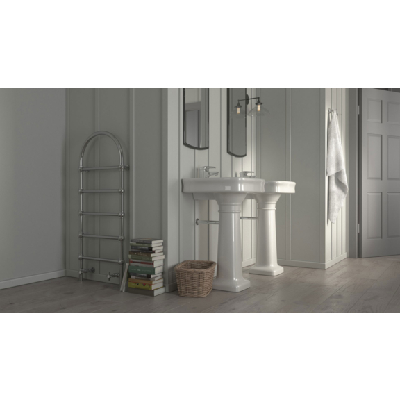 TERMA Retro S designový radiátor 1245x504 Chrome