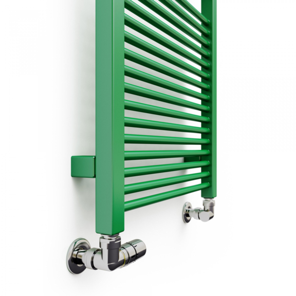 TERMA Mike designový radiátor 1335x530 RAL6029 detail
