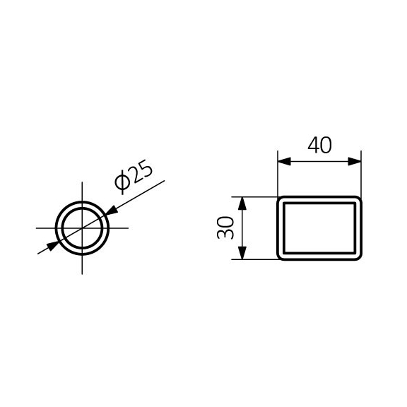 TERMA Triga designový radiátor Schéma