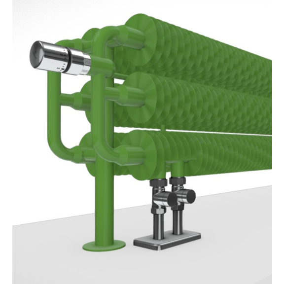 TERMA Ribbon HS retro radiátor detail - barva RAL 6018