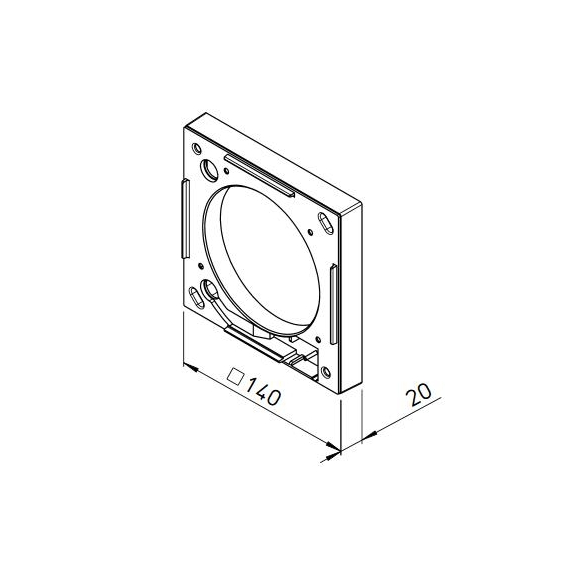 Helios MF 100 Montážní příruba