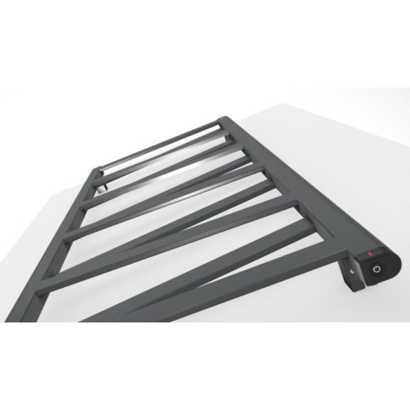 TERMA Vipera ONE designový radiátor 1230x500 barva Granite detail - elektrický