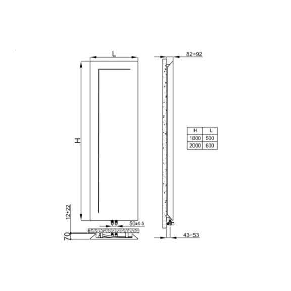 IRSAP Immagini designový radiátor 2 velikosti