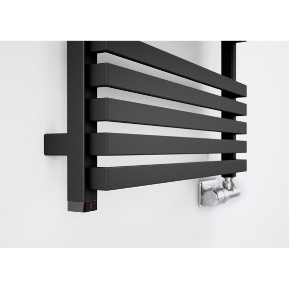 TERMA City One koupelnový radiátor barva Metallic Black detail