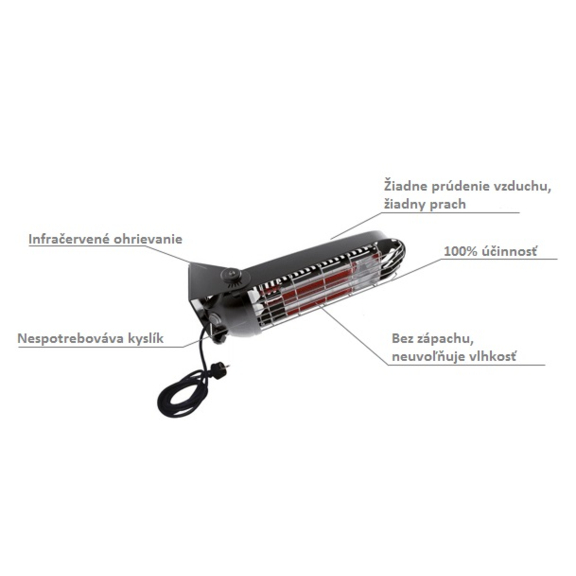 Master SOMBRA 8 elektrický infračervený ohřívač popis