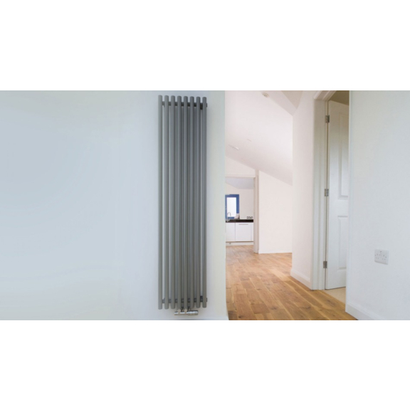 TERMA Tune VWS designový radiátor 1800x490 Nickel Matt - moderní interiér