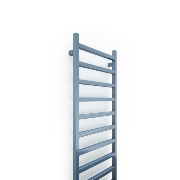 TERMA Simple designový radiátor 1440x500 barva RAL5014 žebřík detail