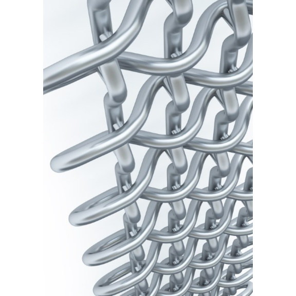 TERMA PLC V designový radiátor 1580x263 barva Chrome Effect detail