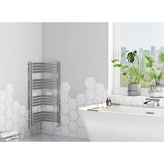 TERMA incorner rohový radiátor umístění v interiéru