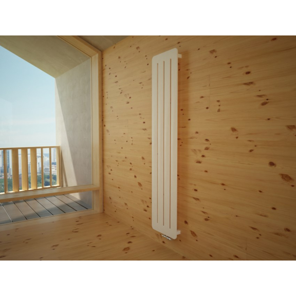 TERMA Aero V designový radiátor 1500x325 RAL9016