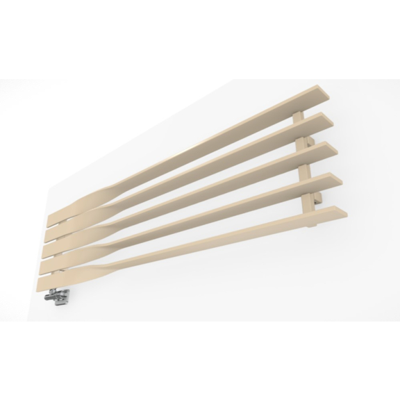 TERMA Cyklon H designový radiátor RAL 1015 pohled shora