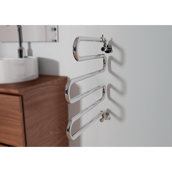 IRSAP Alatherm chromový koupelnový radiátor - otočný