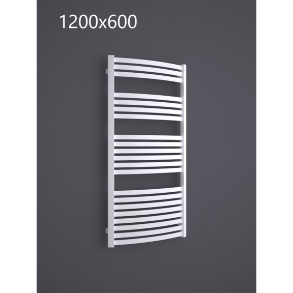 TERMA Dexter koupelnový radiátor RAL9016 1200x600