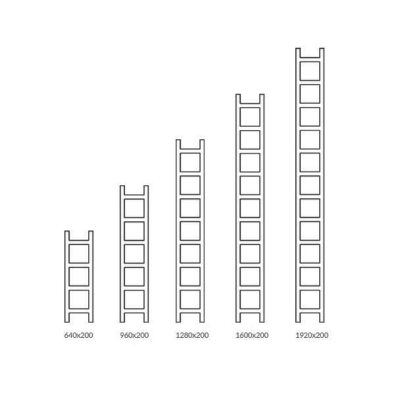 TERMA Easy vertikální designový radiátor - velikosti