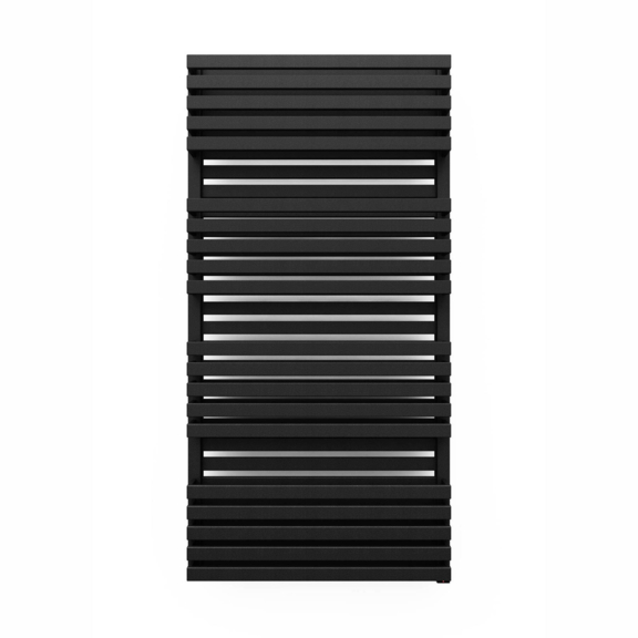 TERMA Quadrus Bold One designový radiátor 1185x450 barva Metallic Black