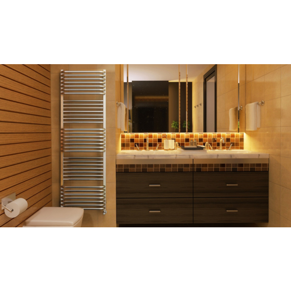 TERMA Pola koupelnový radiátor 1080x500 barva Soft1023 detail spodní část