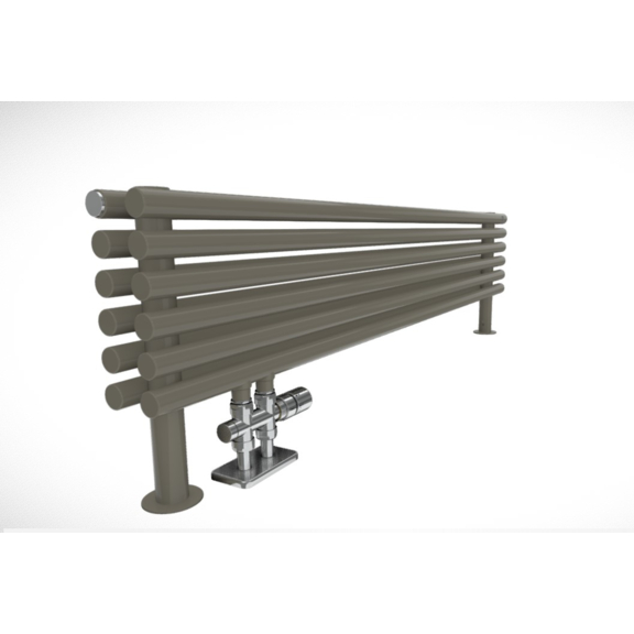 TERMA Tune HSD designový radiátor pod okno detail - barva RAL7003