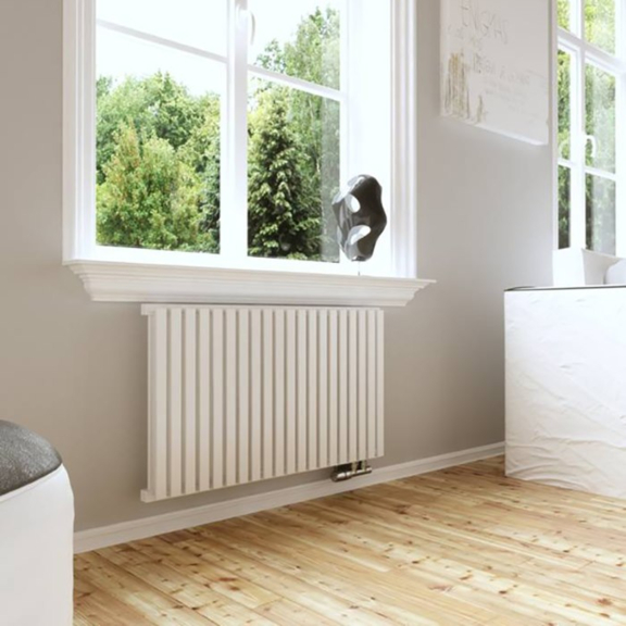 TERMA Nemo designový radiátor pod okno RAL 9016 inspirace