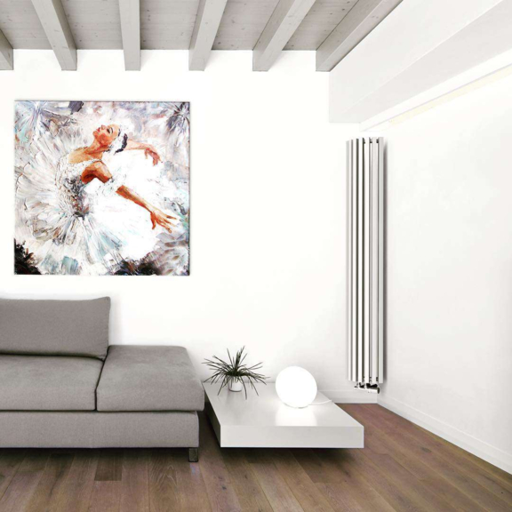 TERMA Triga ANC designový radiátor RAL9016 inspirace