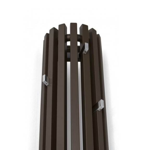 TERMA Triga ANC designový radiátor RAL 5024 profily do půlkruhu