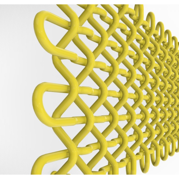 TERMA PLC H designový radiátor barvy RAL1016 - detail