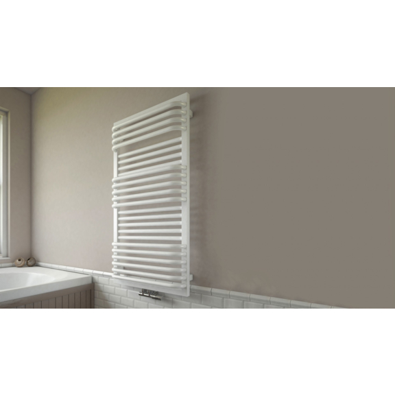 TERMA POC 2 koupelnový radiátor RAL9016 v interiéru