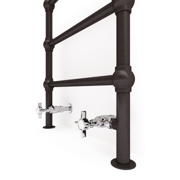 TERMA Retro S designový radiátor 1245x504 barva Sparkling Grey - detail