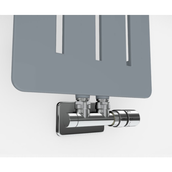 TERMA Aero V designový radiátor - různá barevná provedení RAL7001 detail