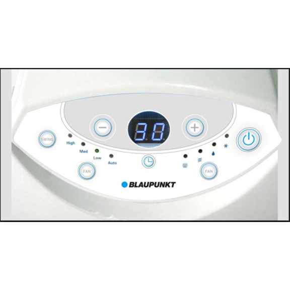 Blaupunkt Arrifana 15 mobilní klimatizace - detail displeje