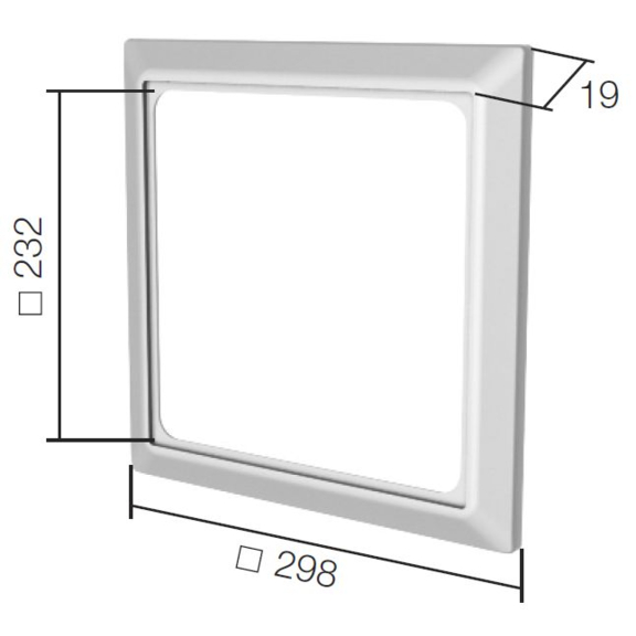Helios ELS-AGR vyrovnávací rámček - rozměry