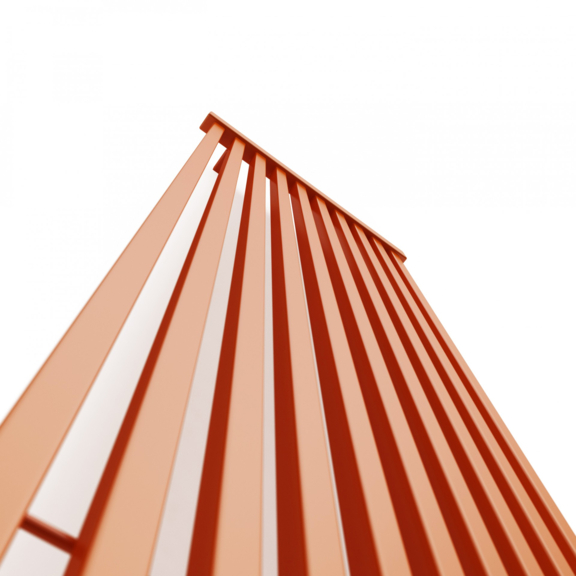 TERMA Intra vertikální radiátor - barva RAL 2008 detail