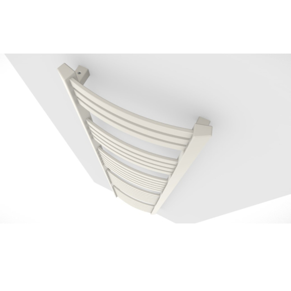 TERMA Dexter One koupelnový radiátor RAL 9016 detail