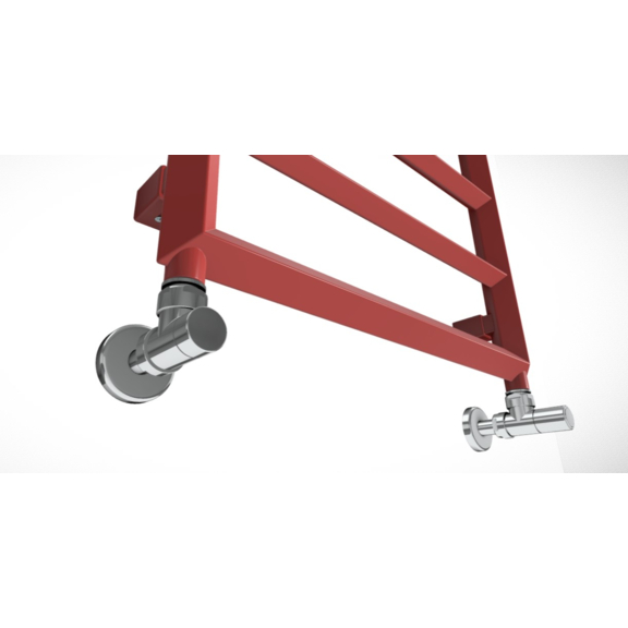 TERMA Diamond koupelnový radiátor 1120x500 RAL3031 upevnění na stěnu