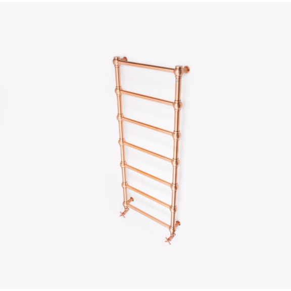 TERMA Retro designový radiátor 1170x504 barva Cooper zboku