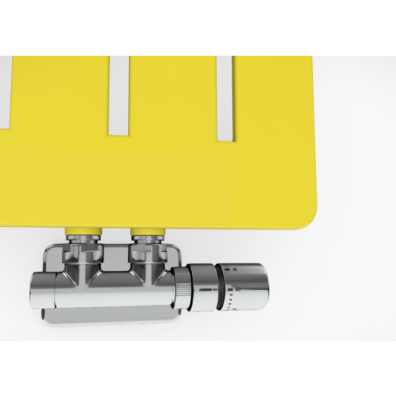 TERMA Aero V designový radiátor - různá barevná provedení RAL1016 detail